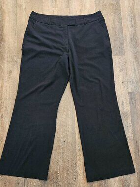 Worthington Modern Fit Black Straight Leg Dress Pants Women's Size 16